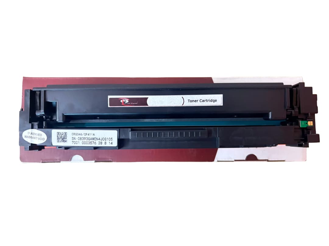 HP Compatible CF411A Toner Cartridge – Cyan – 2300 Pages | Print Legend