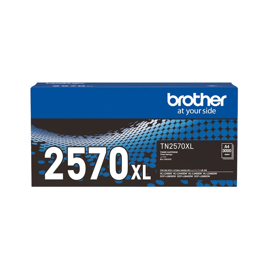 Brother TN2570XL Original Toner Cartridge (TN 2570XL) – Black – 3000 Pages | Print Legend
