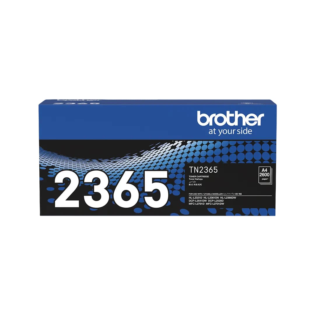 Brother HL 2365 Original Toner Cartridge (TN 2365) – Black – 2600 Pages | Print Legend